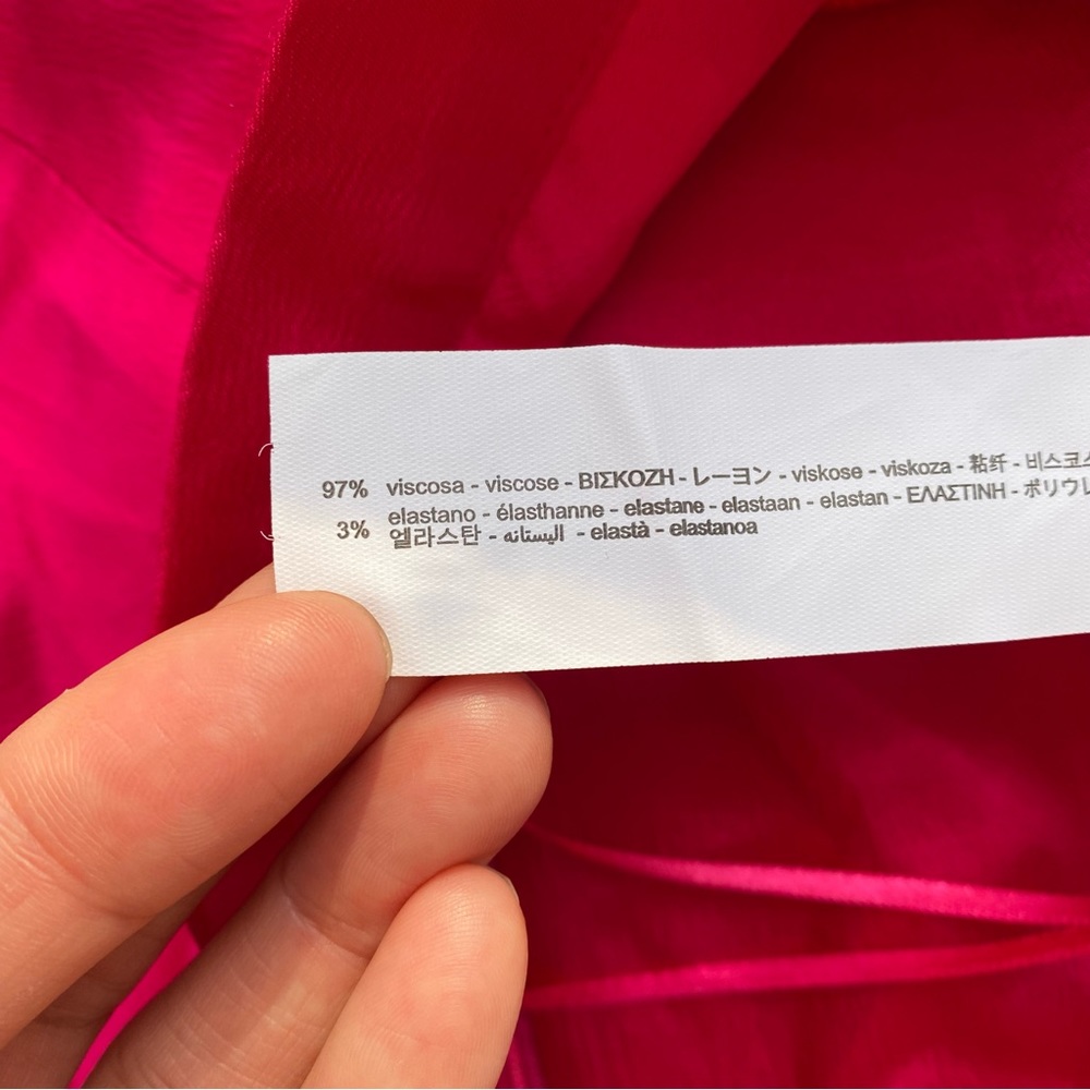 π ZARA HOT PINK SATIN CROP TOP! - Picture 10 of 12